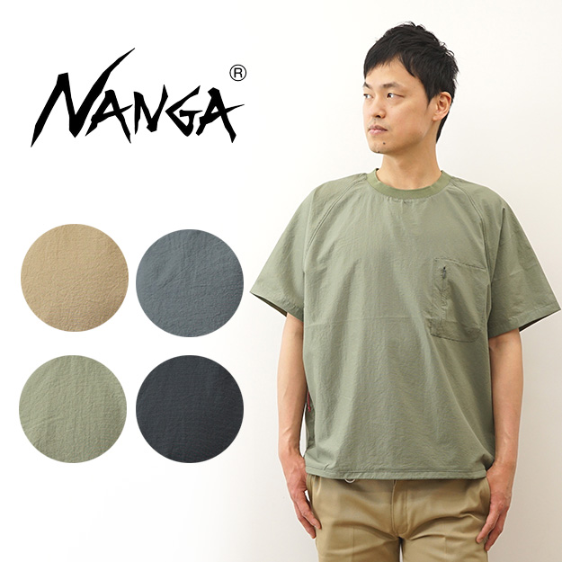 NANGA ナンガ Tシャツ エア クロス コンフィー メンズ ポケT ポケット 