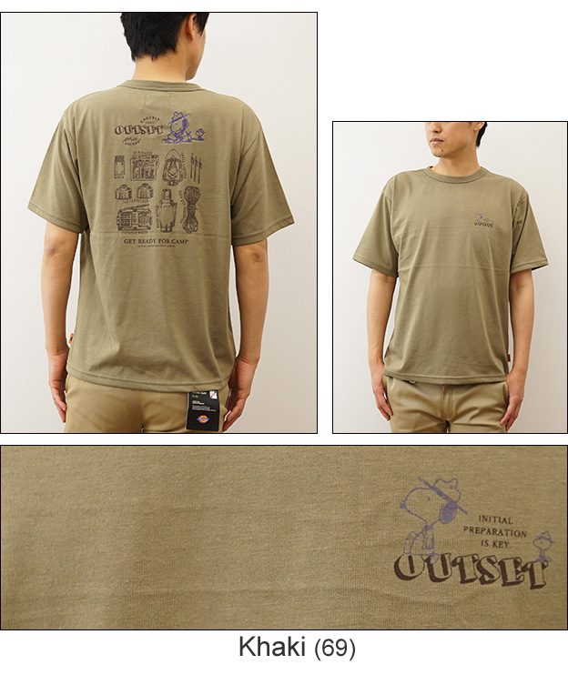 KRIFF MAYER クリフメイヤー スヌーピー プリントT ツール Tシャツ メンズ 半袖 吸水速乾 接触冷感 ピーナッツ コラボ キャンプ 大きい サイズ XL 2257807 | KRIFF MAYER | 06