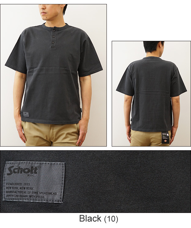 Schott N.Y.C（ショット） Schott Tシャツ メンズ ピグメント オーバー