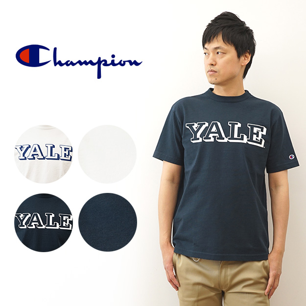 Champion チャンピオン Tシャツ T1011 メンズ ティーテンイレブン 半袖 YALE カレッジ ロゴ プリント MADE IN USA  アメリカ製 経年変化 大きい サイズ C5-X302