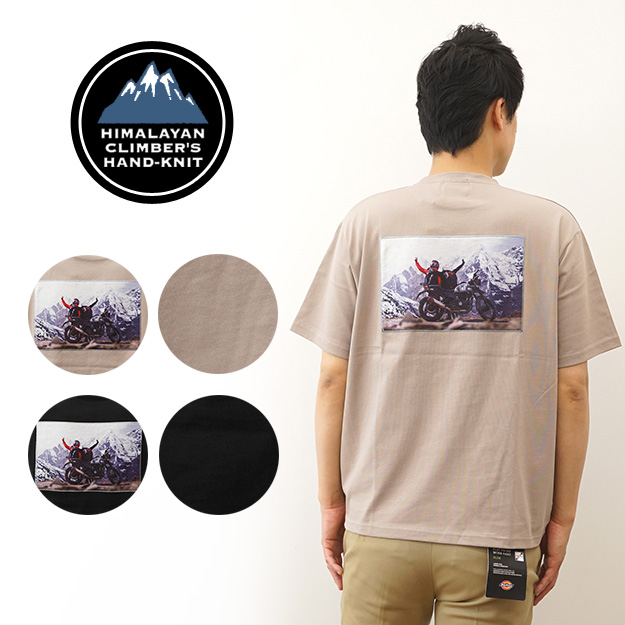 ヒマラヤンクライマーズハンドニット Tシャツ ポケT バイカー バック