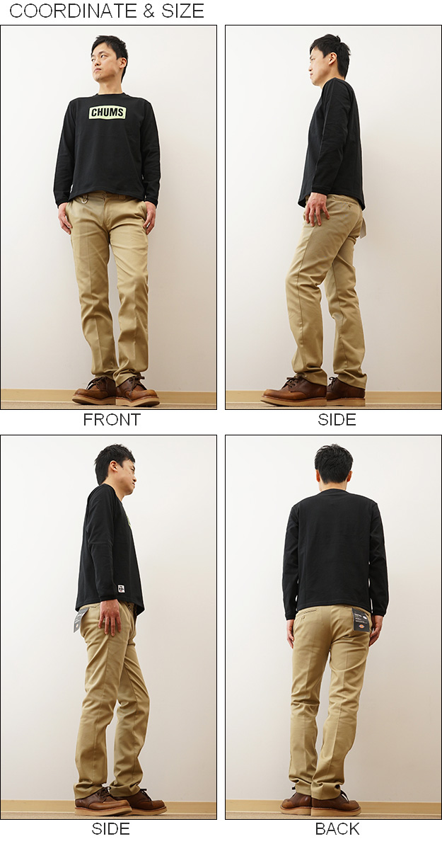 CHUMS チャムス ロンT ロゴ ロング スリーブ Tシャツ ボックスロゴ 長袖 メンズ レディース 綿100 大きい サイズ アウトドア キャンプ 春 夏 コーデ CH01-2273 | CHUMS | 01