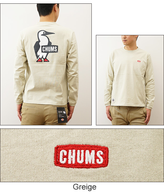 CHUMS チャムス ロンT ブービー ロゴ 長袖 Tシャツ メンズ レディース 白 黒 プリント アメカジ ストリート アウトドア 人気 定番 おしゃれ ペンギン CH01-2275 | CHUMS | 04
