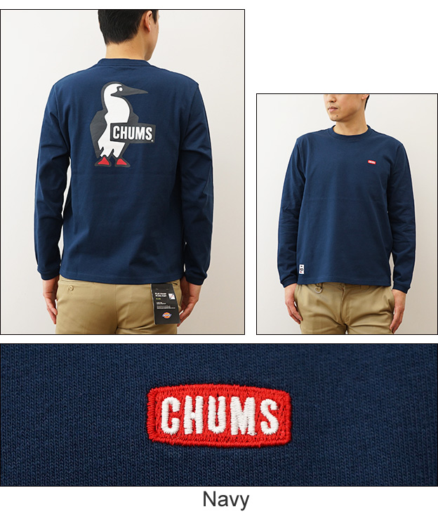 CHUMS チャムス ロンT ブービー ロゴ 長袖 Tシャツ メンズ レディース 白 黒 プリント アメカジ ストリート アウトドア 人気 定番 おしゃれ ペンギン CH01-2275 | CHUMS | 05