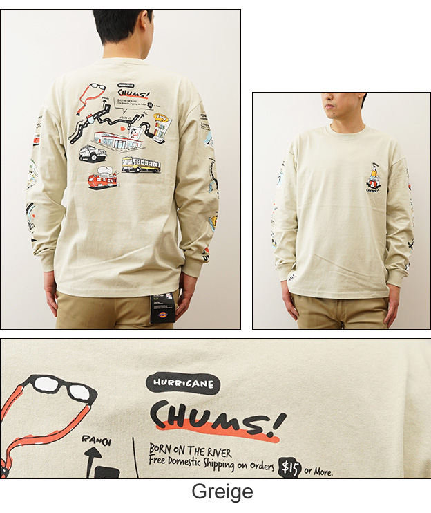 CHUMS チャムス ロンT オーバーサイズド ユタ ツアー ロング スリーブ Tシャツ 長袖 メンズ ビッグシルエット 大きい サイズ アウトドア キャンプ CH01-2346 | CHUMS | 04
