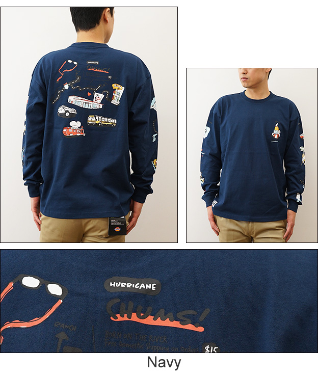 CHUMS チャムス ロンT オーバーサイズド ユタ ツアー ロング スリーブ Tシャツ 長袖 メンズ ビッグシルエット 大きい サイズ アウトドア キャンプ CH01-2346 | CHUMS | 05