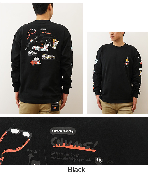 CHUMS チャムス ロンT オーバーサイズド ユタ ツアー ロング スリーブ Tシャツ 長袖 メンズ ビッグシルエット 大きい サイズ アウトドア キャンプ CH01-2346 | CHUMS | 06