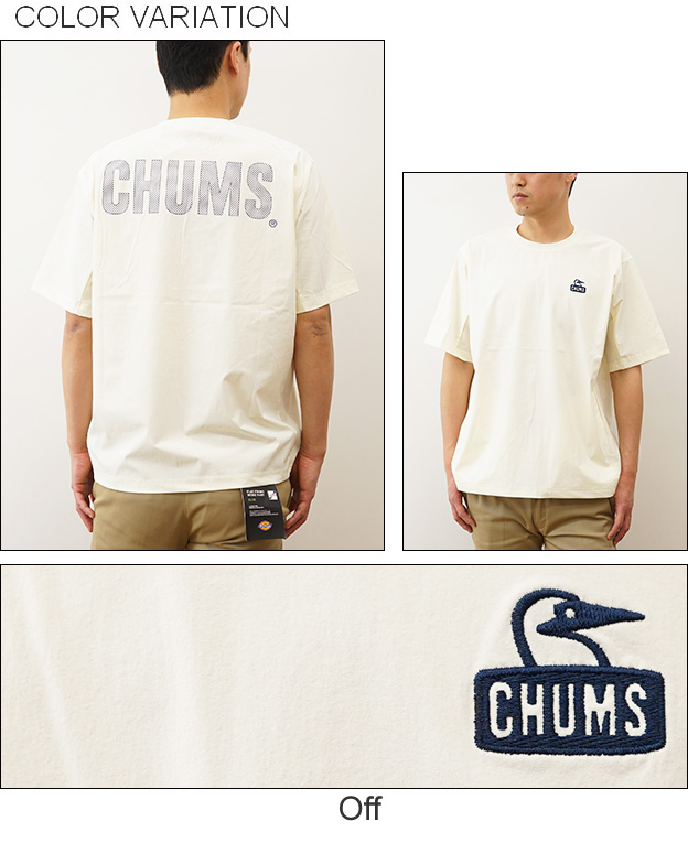 CHUMS チャムス エアトレイル ストレッチ チャムス Tシャツ メンズ 半袖 バックプリント オーバーサイズ ビッグシルエット 大きい サイズ感 キャンプ CH01-2344 | CHUMS | 03