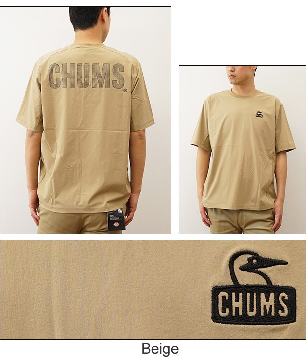 CHUMS チャムス エアトレイル ストレッチ チャムス Tシャツ メンズ 半袖 バックプリント オーバーサイズ ビッグシルエット 大きい サイズ感 キャンプ CH01-2344 | CHUMS | 04
