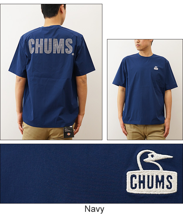 CHUMS チャムス エアトレイル ストレッチ チャムス Tシャツ メンズ 半袖 バックプリント オーバーサイズ ビッグシルエット 大きい サイズ感 キャンプ CH01-2344 | CHUMS | 05