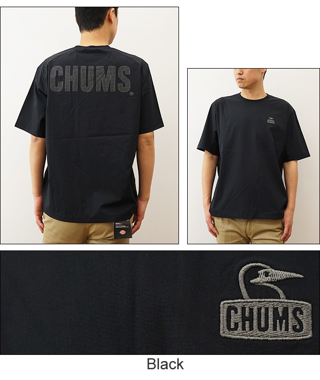 CHUMS チャムス エアトレイル ストレッチ チャムス Tシャツ メンズ 半袖 バックプリント オーバーサイズ ビッグシルエット 大きい サイズ感 キャンプ CH01-2344 | CHUMS | 06