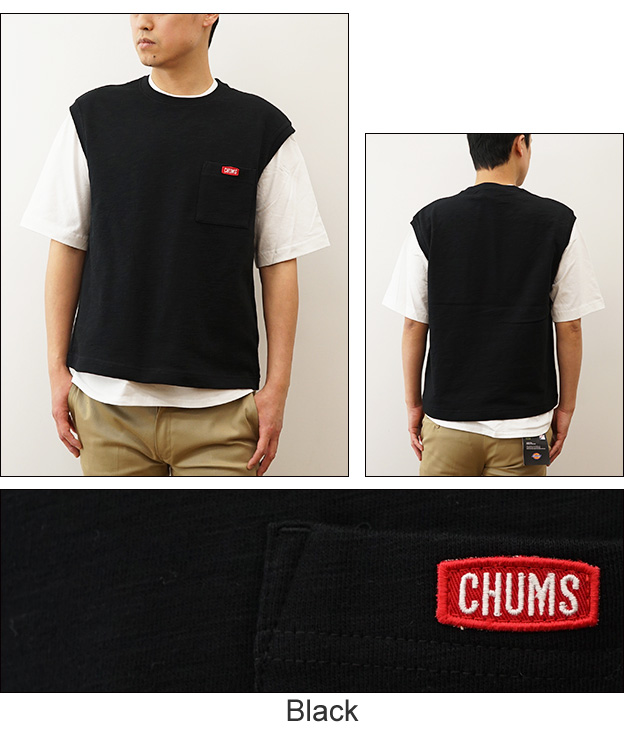 CHUMS（チャムス） キーストーン レイヤード Tシャツ ベスト 2枚