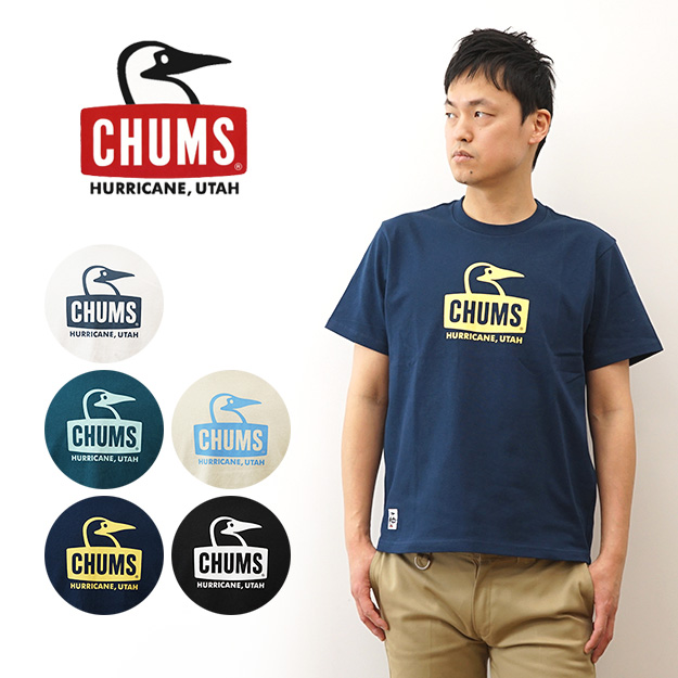 CHUMS チャムス ブービーフェイス Tシャツ メンズ レディース 半袖 ロゴ 大きい サイズ アウトドア キャンプ フェス 登山 アメカジ ストリート CH01-2278｜robinjeansbug