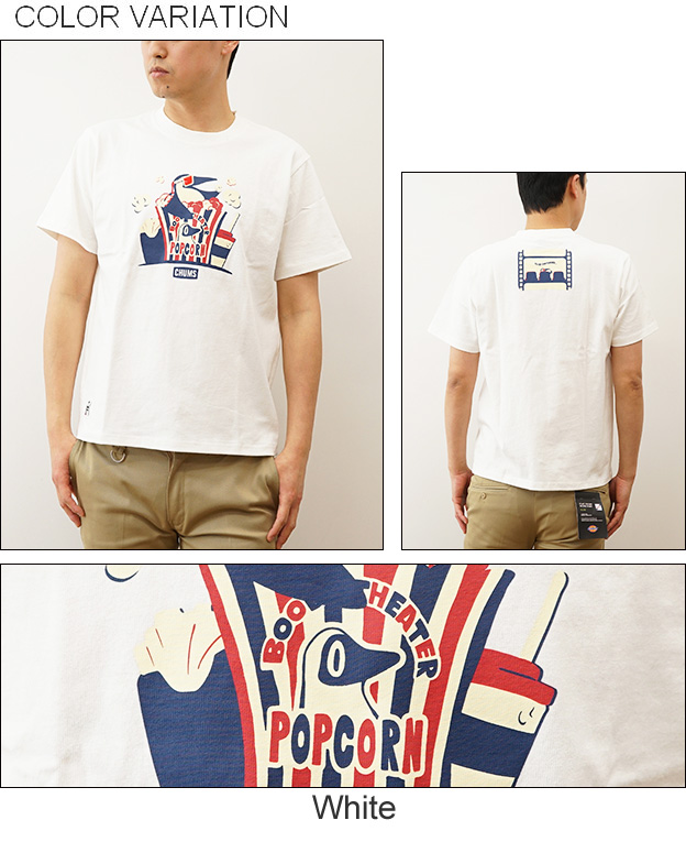 CHUMS チャムス ブービー シアター Tシャツ メンズ レディース 半袖 プリント 大きいサイズ アウトドア キャンプ フェス 登山 アメカジ おしゃれ 厚手 CH01-2349 | CHUMS | 03