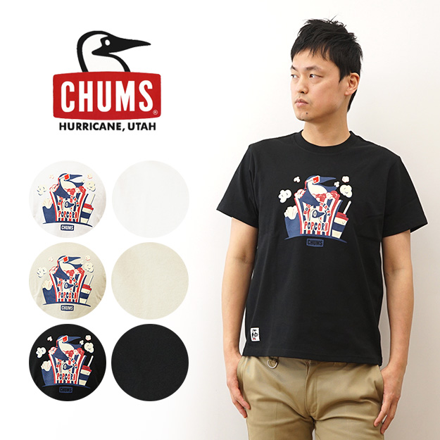 CHUMS チャムス ブービー シアター Tシャツ メンズ レディース 半袖 プリント 大きいサイズ アウトドア キャンプ フェス 登山 アメカジ おしゃれ 厚手 CH01-2349 | CHUMS