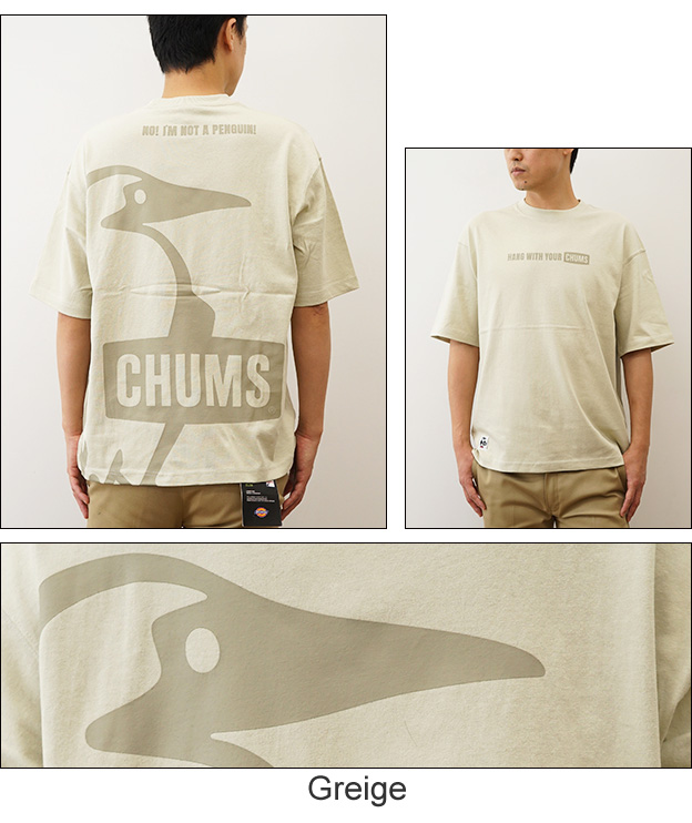 CHUMS チャムス オーバーサイズド ブービー Tシャツ メンズ レディース 半袖 バック プリント 大きいサイズ ブランド おしゃれ 綿100% アメカジ 登山 CH01-2356 | CHUMS | 04