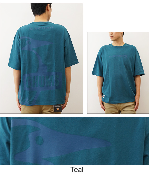 CHUMS チャムス オーバーサイズド ブービー Tシャツ メンズ レディース 半袖 バック プリント 大きいサイズ ブランド おしゃれ 綿100% アメカジ 登山 CH01-2356 | CHUMS | 05