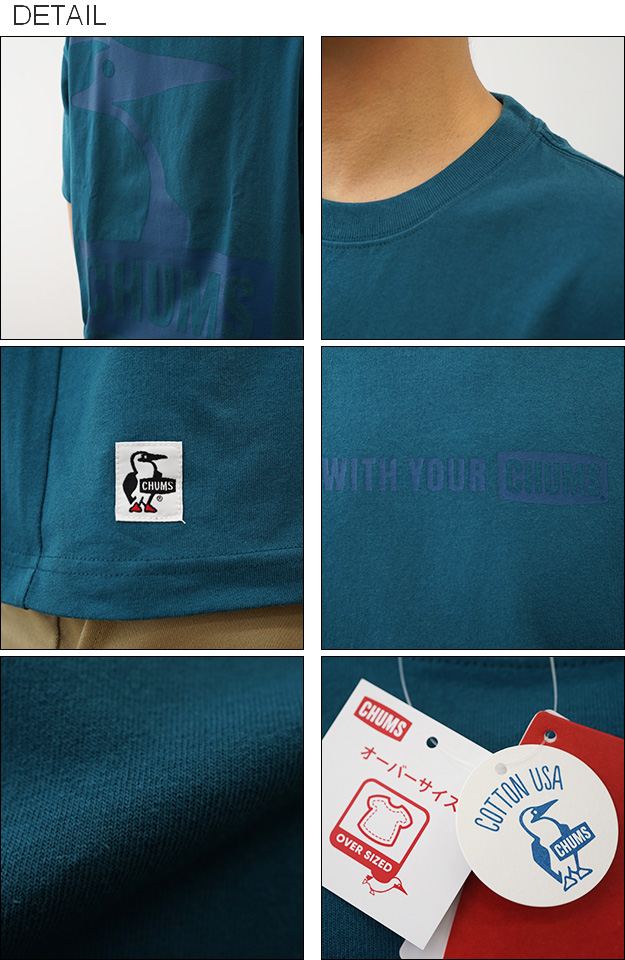 CHUMS チャムス オーバーサイズド ブービー Tシャツ メンズ レディース 半袖 バック プリント 大きいサイズ ブランド おしゃれ 綿100% アメカジ 登山 CH01-2356 | CHUMS | 02