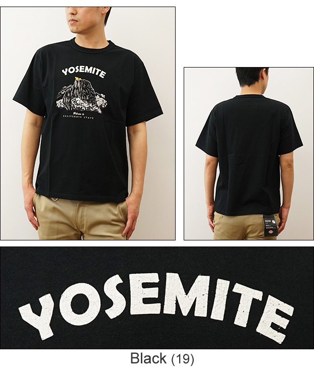 BARNS バーンズ タフネック 半袖 Tシャツ Yosemite メンズ 日本製 綿100% 厚手 大きいサイズ プリント 古着 加工 デザイン 経年変化 アメカジ アメリカ BR-24144 | BARNS OUTFITTERS | 04