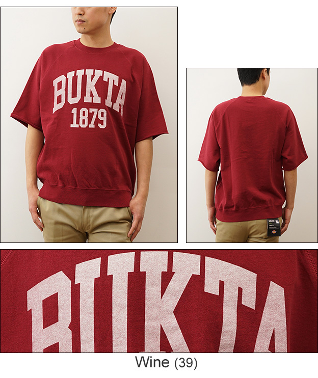 BUKTA バクタ Tシャツ ミニ 裏毛 メンズ レディース 半袖 スウェットT 大きい サイズ オーバーサイズ ビッグシルエット カレッジ ロゴ キャンプ BU2345806 | Bukta | 04