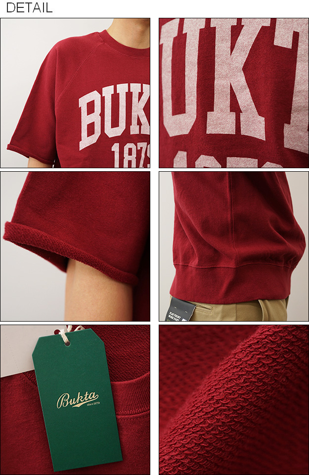 BUKTA バクタ Tシャツ ミニ 裏毛 メンズ レディース 半袖 スウェットT 大きい サイズ オーバーサイズ ビッグシルエット カレッジ ロゴ キャンプ BU2345806 | Bukta | 02