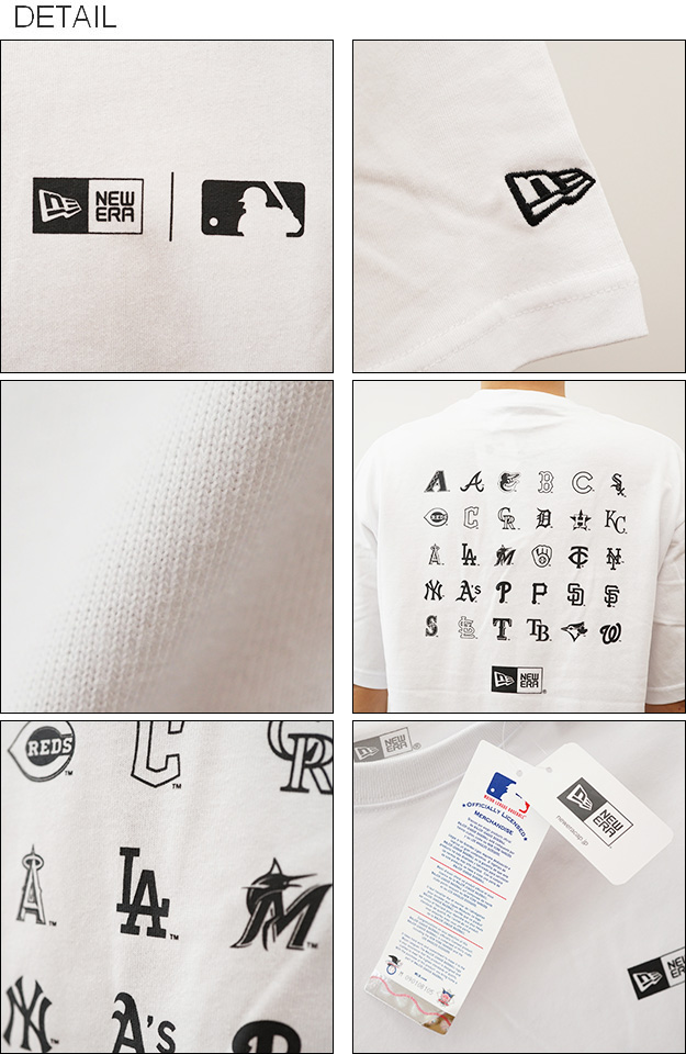 New Era ニューエラ Tシャツ 半袖 オーバーサイズド コットン MLB Apparel メンズ プリント 大きいサイズ メジャーリーグ 野球 ブランド 14121856 14121857 | NEW ERA | 02