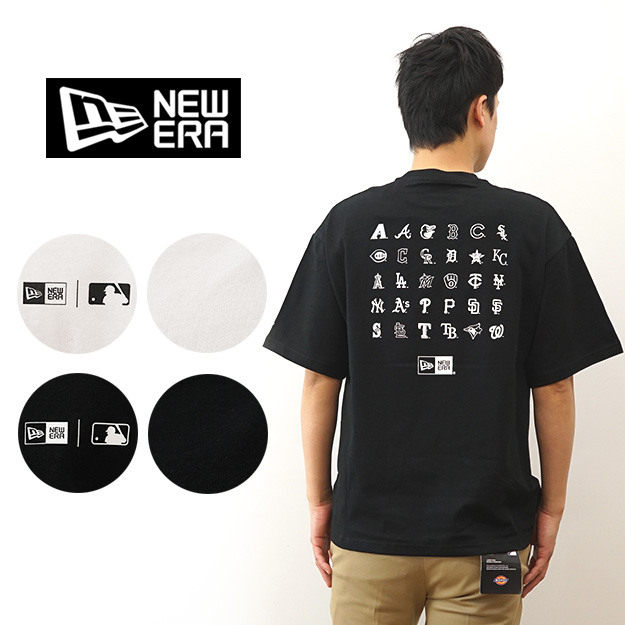 New Era ニューエラ Tシャツ 半袖 オーバーサイズド コットン MLB Apparel メンズ プリント 大きいサイズ メジャーリーグ 野球 ブランド 14121856 14121857 | NEW ERA
