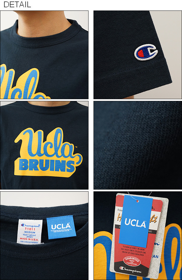 Champion チャンピオン T1011 ティーテンイレブン Tシャツ UCLA メンズ レディース 半袖 アメリカ製 カレッジ ロゴ 大きいサイズ 綿100% アメカジ C5-Z301｜robinjeansbug｜03
