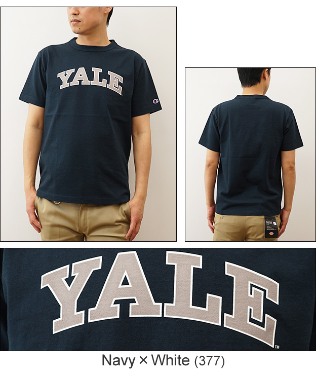 Champion チャンピオン T1011 ティーテンイレブン Tシャツ YALE メンズ レディース 半袖 アメリカ製 カレッジ ロゴ 大きいサイズ 綿100% アメカジ C5-Z302 | Champion | 04