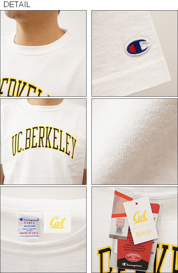 Champion チャンピオン T1011 ティーテンイレブン Tシャツ UCB メンズ レディース 半袖 アメリカ製 カレッジ ロゴ 大きいサイズ 綿100% アメカジ C5-Z304 | Champion | 02