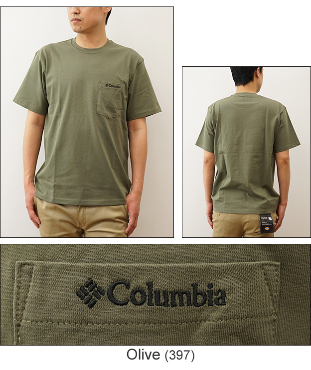 Columbia コロンビア Tシャツ ヤングストリート ショートスリーブ クルー メンズ レディース 半袖 ポケT 大きいサイズ ポケット 紫外線 キャンプ 登山 夏 XE1769 | Columbia | 05