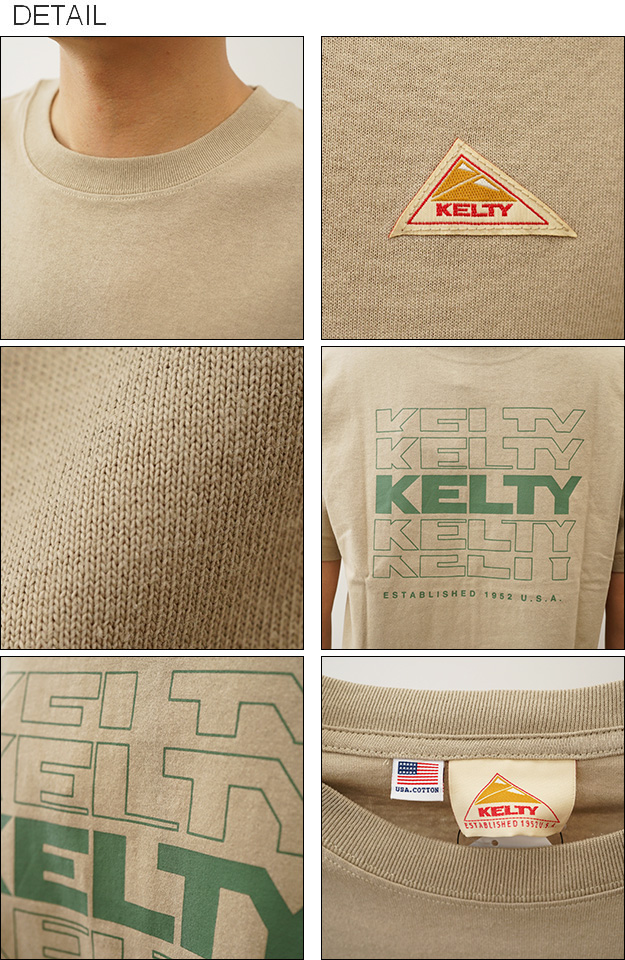 KELTY ケルティ Tシャツ バック タイポ ロゴ プリント メンズ レディース 半袖 大きいサイズ ブランド おしゃれ アメリカ 綿100% アメカジ 登山 KE24113028 | KELTY | 02