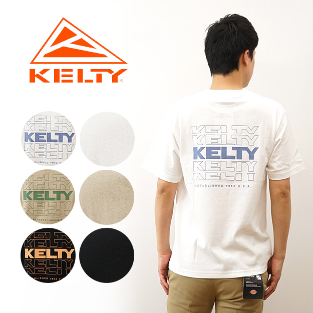 KELTY ケルティ Tシャツ バック タイポ ロゴ プリント メンズ レディース 半袖 大きいサイズ ブランド おしゃれ アメリカ 綿100% アメカジ 登山 KE24113028 | KELTY