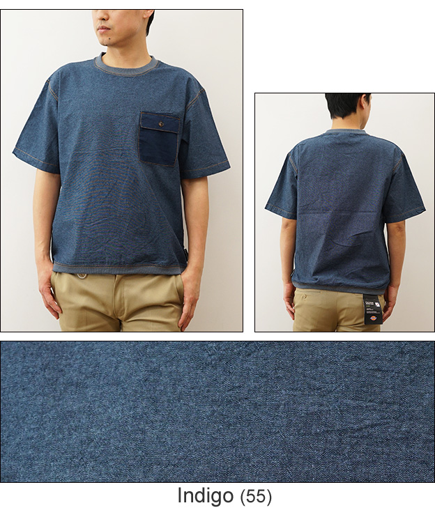 gym master ジムマスター Tシャツ シャンブレー ビッグ Tee メンズ レディース 半袖 ポケT ポケット 大きいサイズ ブランド 綿100% おしゃれ アメカジ G321749 | gym master | 04