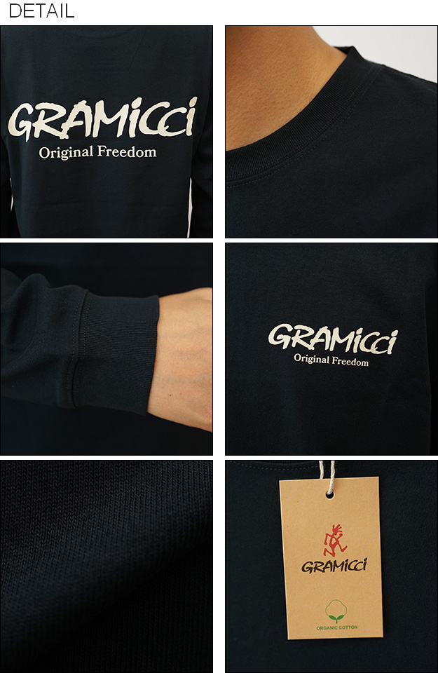 グラミチ オリジナルフリーダムL/S Tシャツ メンズ レディース 長袖 ロンＴ コットン シンプル カジュアル アウトドア 普段着 G4FU-T108 GRAMiCCi 2024秋冬 GRAMICCI グラミチ ロンT Tシャツ 長袖 メンズ オリジナル