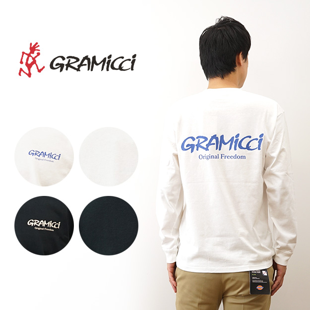グラミチ オリジナルフリーダムL/S Tシャツ メンズ レディース 長袖 ロンＴ コットン シンプル カジュアル アウトドア 普段着 G4FU-T108 GRAMiCCi 2024秋冬 GRAMICCI グラミチ ロンT Tシャツ 長袖 メンズ オリジナル