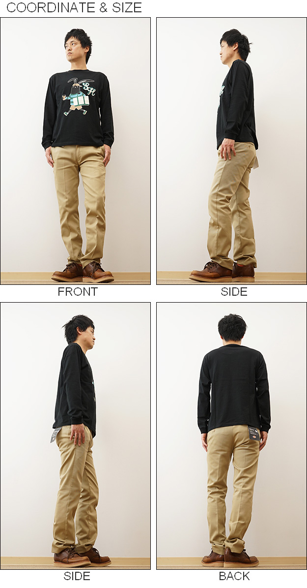 Shabby シャビ ロンT プリント 長袖 Tシャツ トートバッグ メンズ