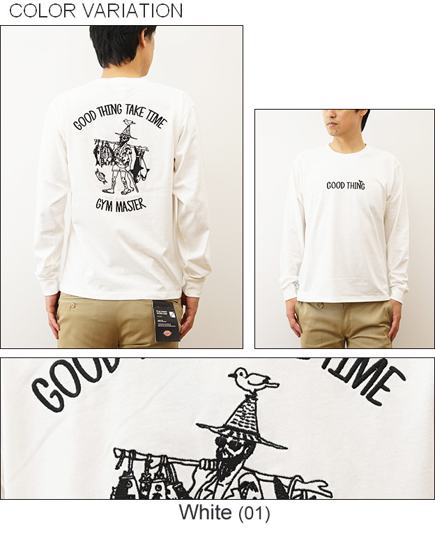 gym master ジムマスター ロンT 長袖 Tシャツ 7.4oz GOOD THING 刺繍 メンズ レディース アメカジ ストリート ブランド インナー 重ね着 大きいサイズ G421702 | gym master | 03
