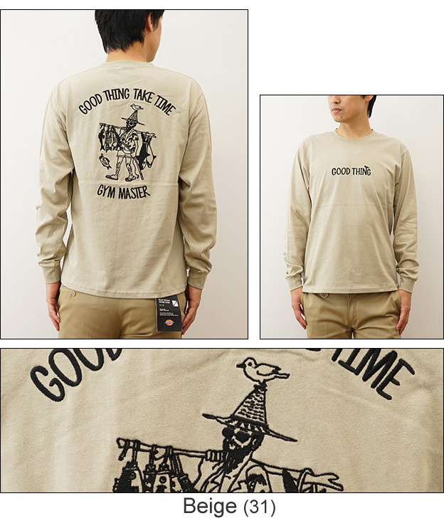 gym master ジムマスター ロンT 長袖 Tシャツ 7.4oz GOOD THING 刺繍 メンズ レディース アメカジ ストリート ブランド インナー 重ね着 大きいサイズ G421702 | gym master | 04
