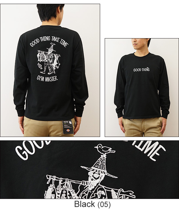 gym master ジムマスター ロンT 長袖 Tシャツ 7.4oz GOOD THING 刺繍 メンズ レディース アメカジ ストリート ブランド インナー 重ね着 大きいサイズ G421702 | gym master | 05