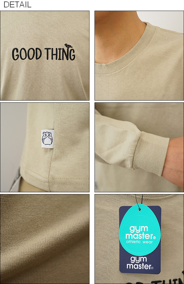 gym master ジムマスター ロンT 長袖 Tシャツ 7.4oz GOOD THING 刺繍 メンズ レディース アメカジ ストリート ブランド インナー 重ね着 大きいサイズ G421702 | gym master | 02