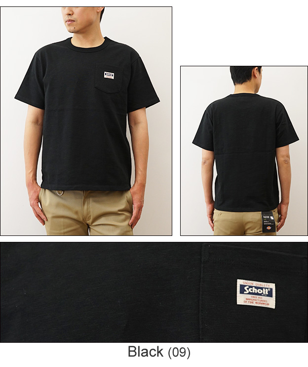 Schott N.Y.C（ショット） Schott Tシャツ ワーク ラベル ポケット
