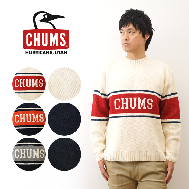 CHUMS チャムス セーター カレッジ ニット クルー トップ メンズ レディース 大きいサイズ 厚手 ウール おしゃれ ブランド アメカジ 秋 冬 CH02-1219 | CHUMS