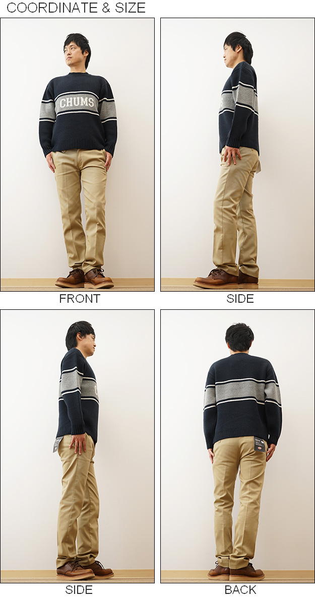 CHUMS チャムス セーター カレッジ ニット クルー トップ メンズ レディース 大きいサイズ 厚手 ウール おしゃれ ブランド アメカジ 秋 冬 CH02-1219 | CHUMS | 01