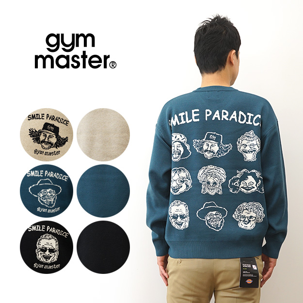 gym master（ジムマスター） セーター ジャガード ニット SMILE 