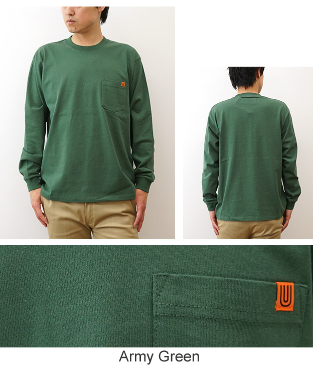 Universal Overall  長袖カラーシャツ　グリーン2XL UNIVERSAL OVERALL（ユニバーサルオーバーオール） 長袖 Tシャツ ロンT