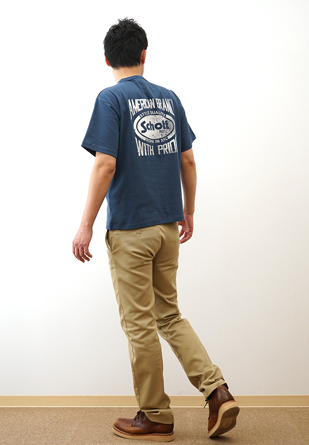 Schott ショット Tシャツ アメリカン ブランド ウィズ プライド メンズ 半袖 大きいサイズ 綿100% 厚手 アメカジ プリント おしゃれ 夏 白 黒 7825134015 | Schott N.Y.C | 03