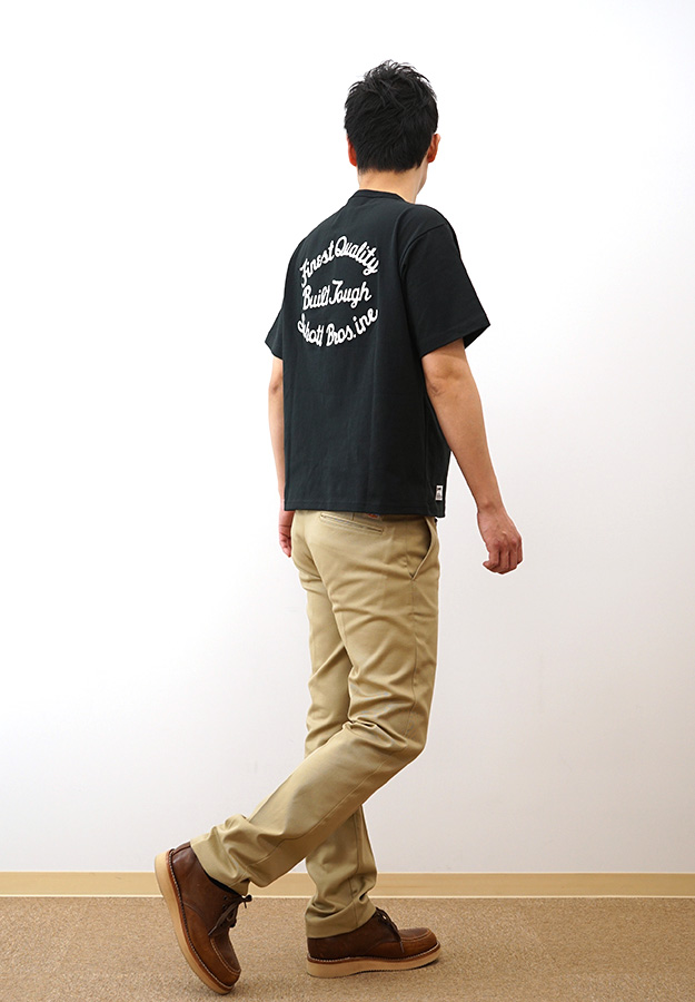 Schott ショット ヘンリーネック Tシャツ メンズ 半袖 ファイネスト クオリティ ビルドタフ 大きいサイズ 綿100% 刺繍 厚手 アメカジ おしゃれ 白 黒 7825134016 | Schott N.Y.C | 04