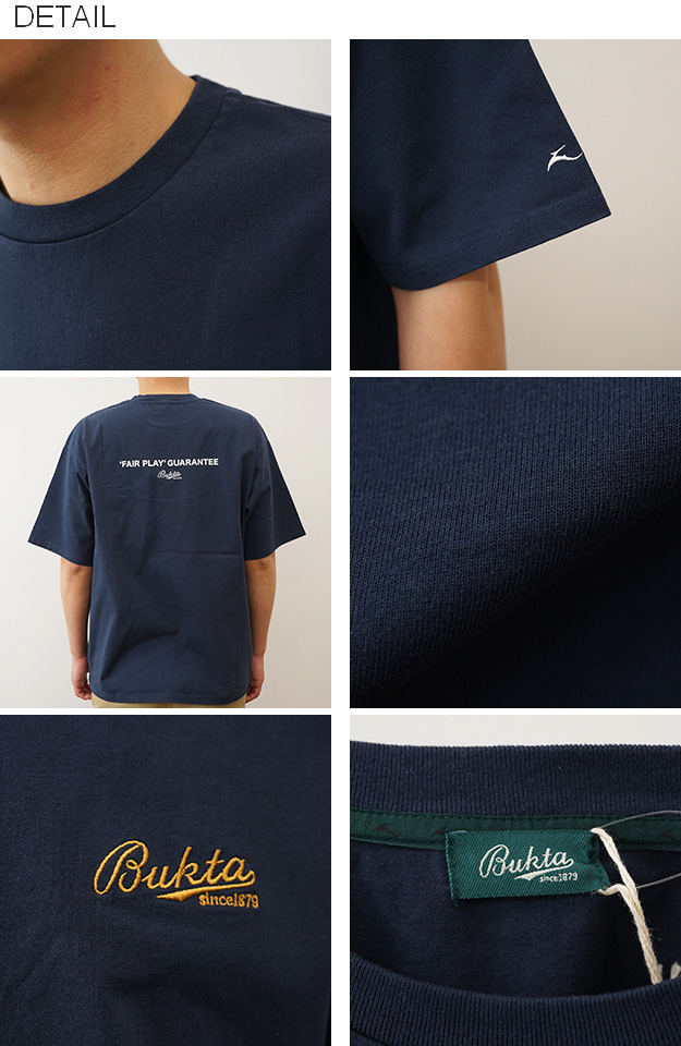 BUKTA バクタ Tシャツ ヘビーウェイト バックロゴT 刺繍 メンズ 半袖 大きいサイズ 綿100% サッカー ウェア ブランド シンプル プリント おしゃれ BU2445804 | Bukta | 10