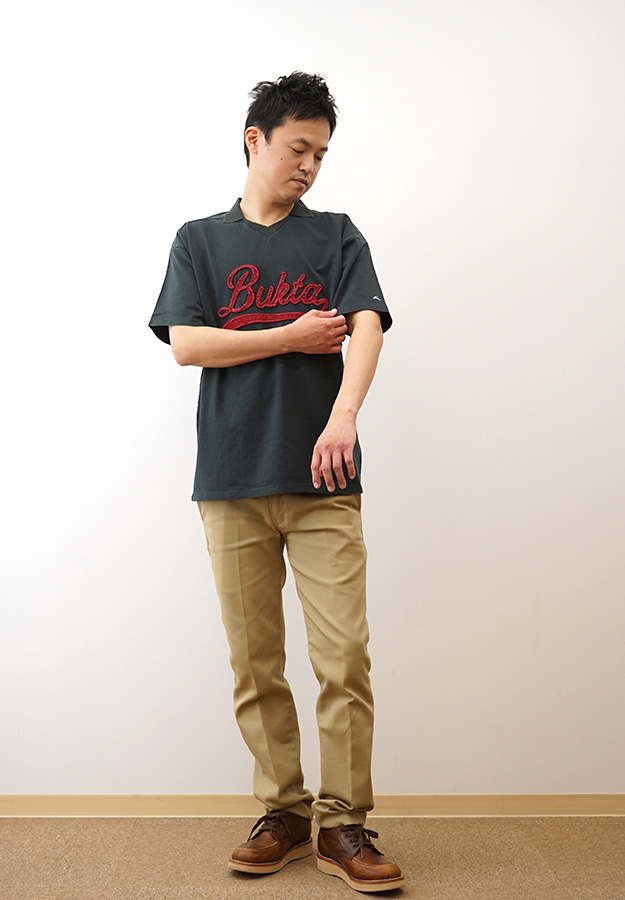 BUKTA バクタ Tシャツ ヘビーウェイト ゲームTEE メンズ レディース 半袖 ポロシャツ 大きいサイズ 綿100% 厚手 アメカジ ストリート おしゃれ 白 黒 BU2445803 | Bukta | 05